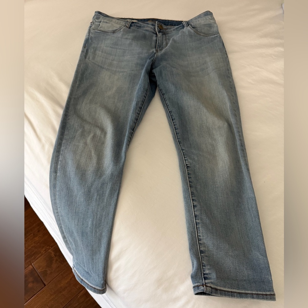 Light Blue Women’s Jeans - Crop Skinny by Kut from the Kloth size 14 - Picture 1 of 4